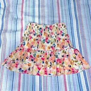 Floral mini skirt